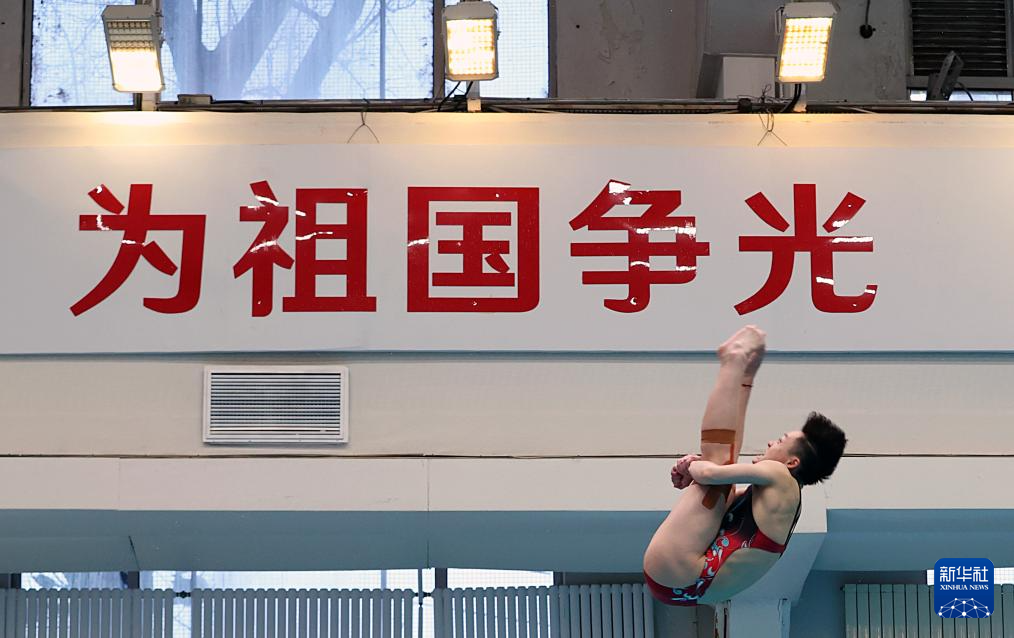 中国跳水队训练备战多哈世锦赛