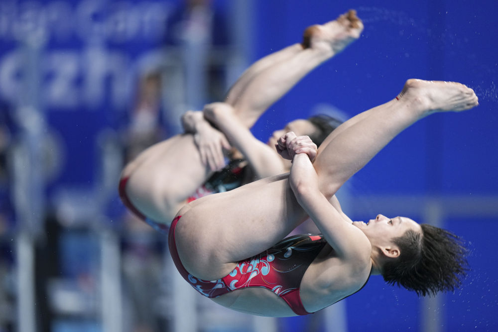 陈艺文/昌雅妮获得游泳世锦赛跳水女子双人3米板冠军