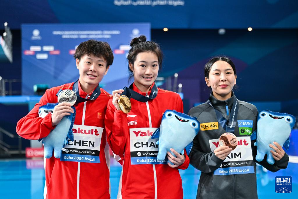 游泳世锦赛｜跳水——女子3米板：昌雅妮、陈艺文包揽冠亚军