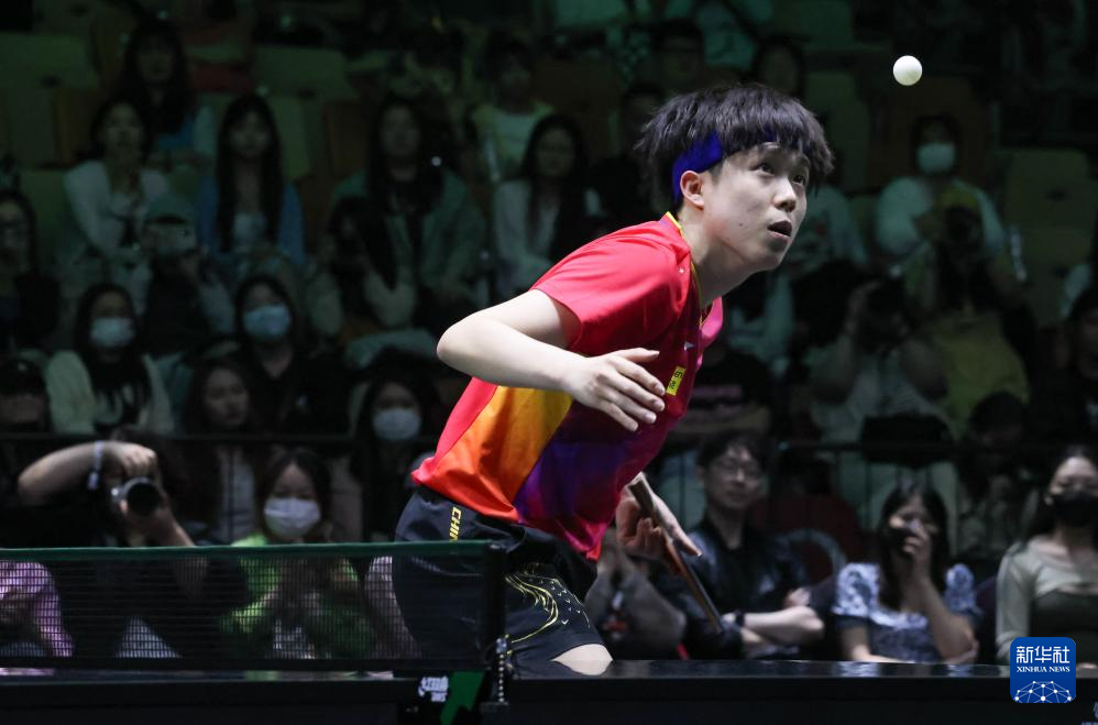 乒乓球——WTT2024沙特大满贯：王楚钦晋级男单决赛