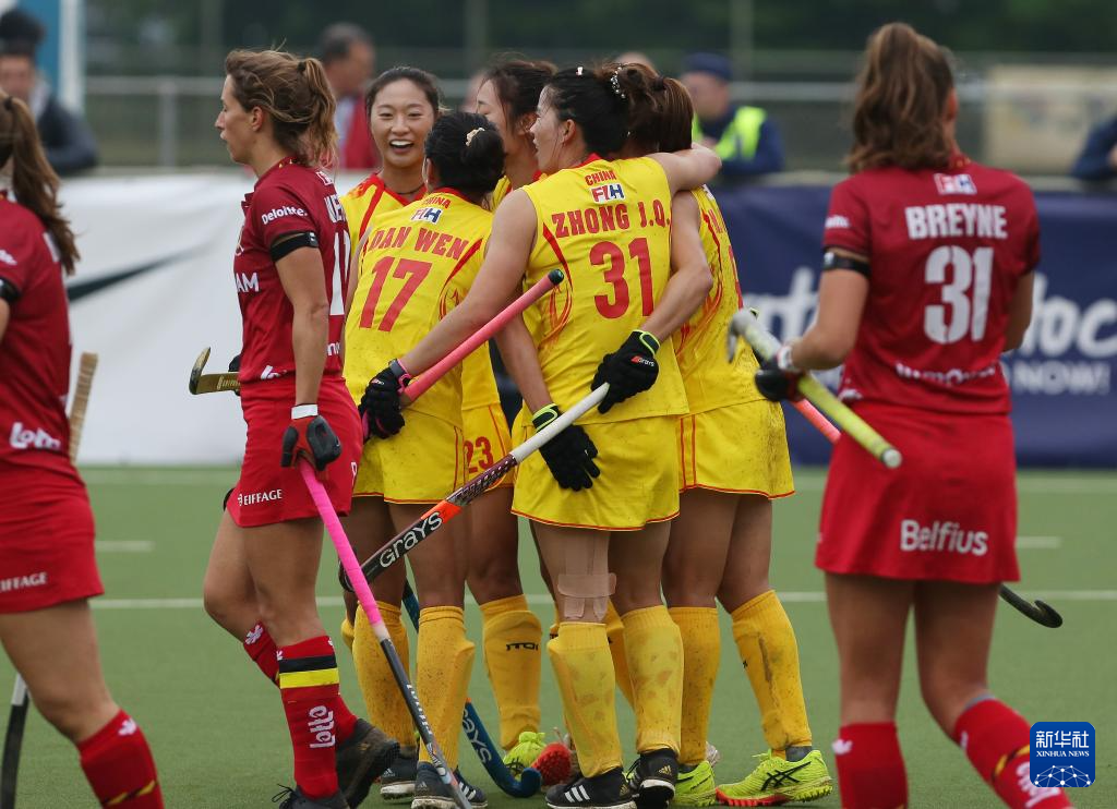 曲棍球——世界超级联赛：中国女曲胜比利时女曲