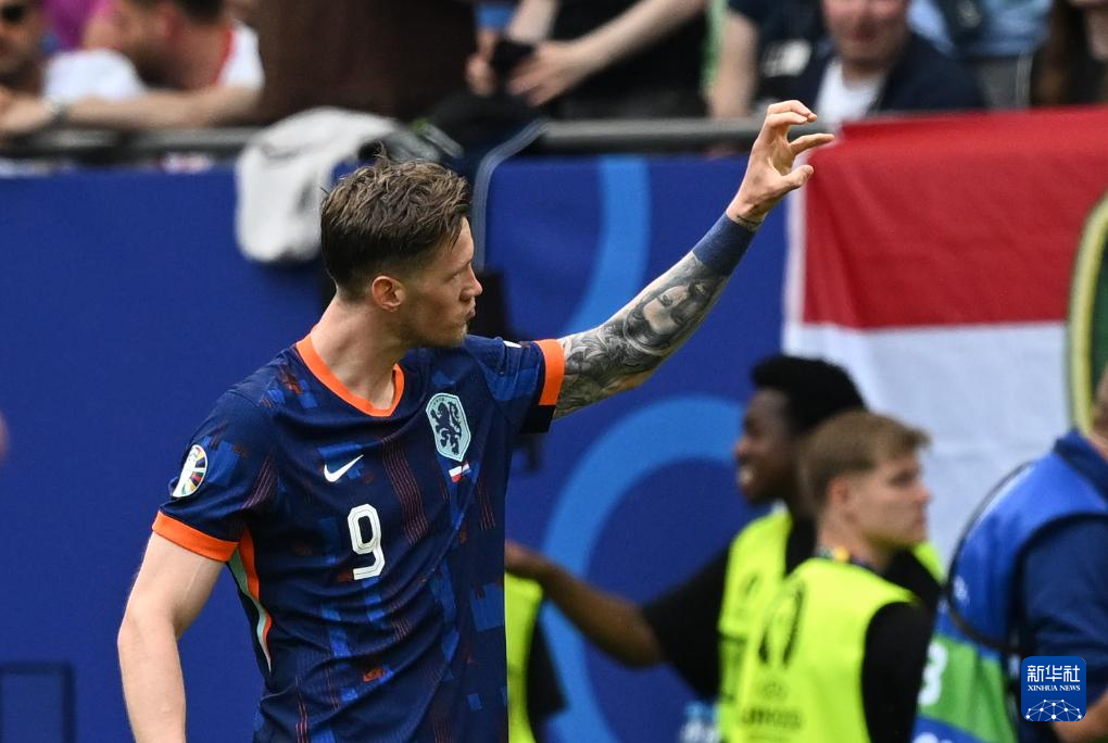 足球——欧锦赛小组赛：荷兰胜波兰