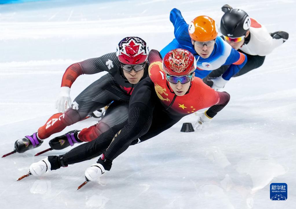 当日,北京2022年冬奥会短道速滑项目男子1000米预赛在首都体育馆举行.