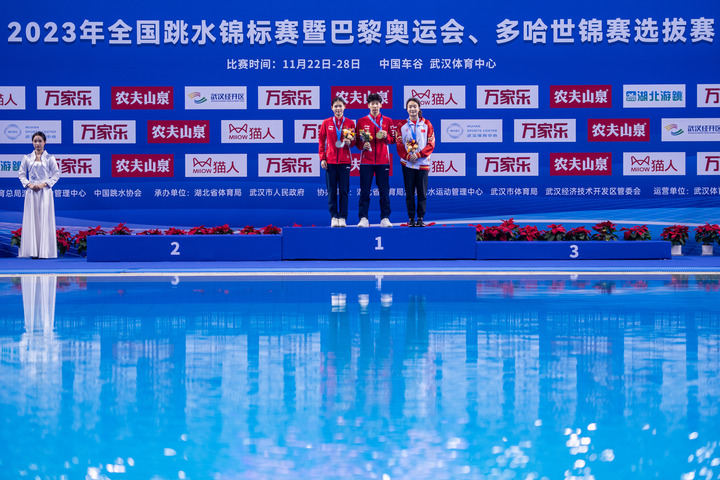 全邦跳水锦标赛：女子1米板李亚杰摘金