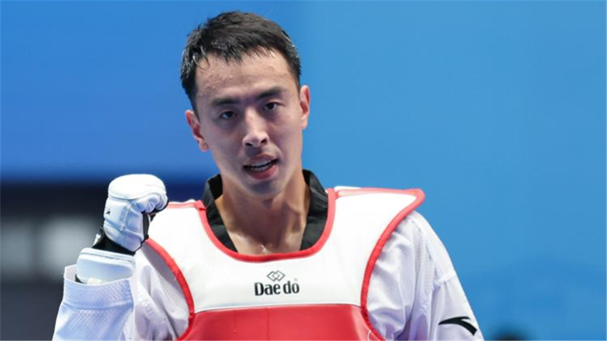 全运会-跆拳道男子80公斤以上级决赛：宋兆祥获金牌