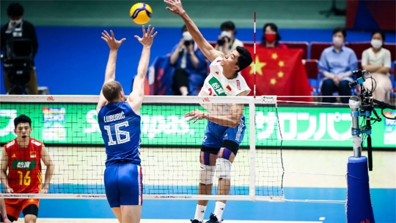 世界男排聯賽中國隊不敵塞爾維亞隊