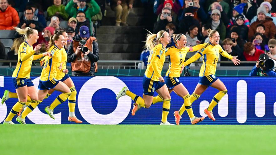 女足世界杯｜四分之一决赛：瑞典队胜日本队晋级四强