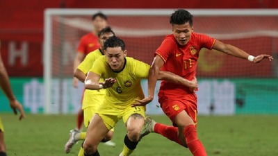 友谊赛中国男足战平马来西亚队