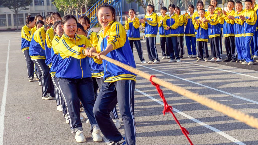 河北遵化：校园多彩体育活动迎亚运