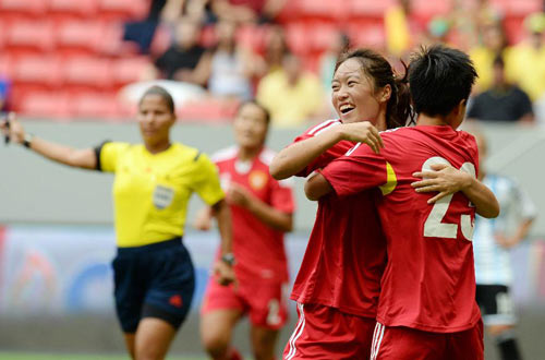 巴西女足四國賽-中國6-0勝阿根廷