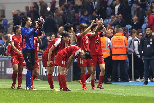 熱身賽：中國女足不敵英格蘭隊