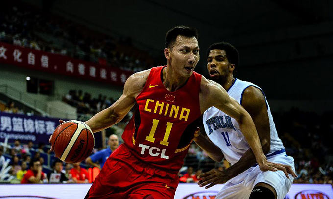 中欧男篮锦标赛：中国胜意大利