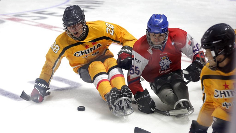 残奥冰球世锦赛（A组）中国队获得第四名